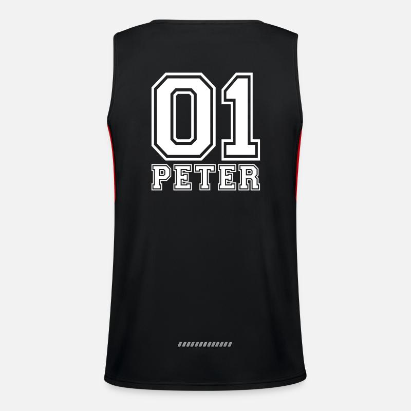Peter - Name Men's Functional Contrast Tank Top 