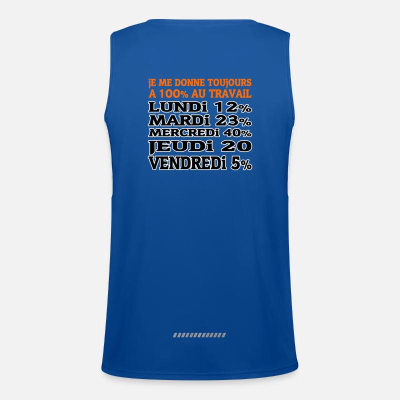 100% Arbeits Funktionelles Kontrast-Tank Top für Männer 