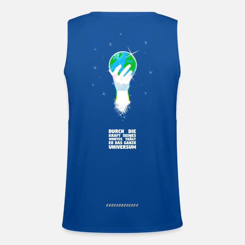 He Supports the World - German Men's Functional Contrast Tank Top 