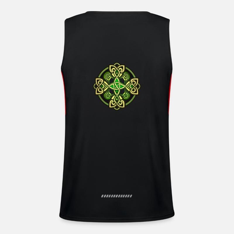 Celtic cross Men's Functional Contrast Tank Top 