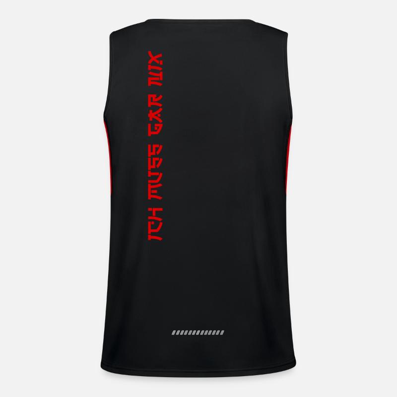 Ich muss garnix Funktionelles Kontrast-Tank Top für Männer 