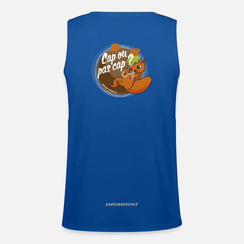 Cap ou pas cap? Débardeur respirant contrasté Homme 
