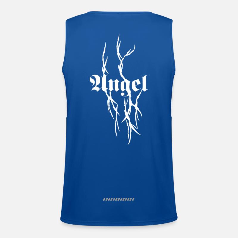 Gothic Thorns Typography Men's Functional Contrast Tank Top 