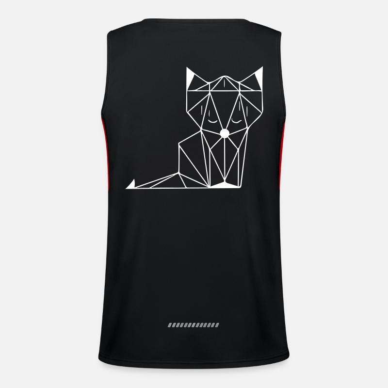 Fuchs Funktionelles Kontrast-Tank Top für Männer 