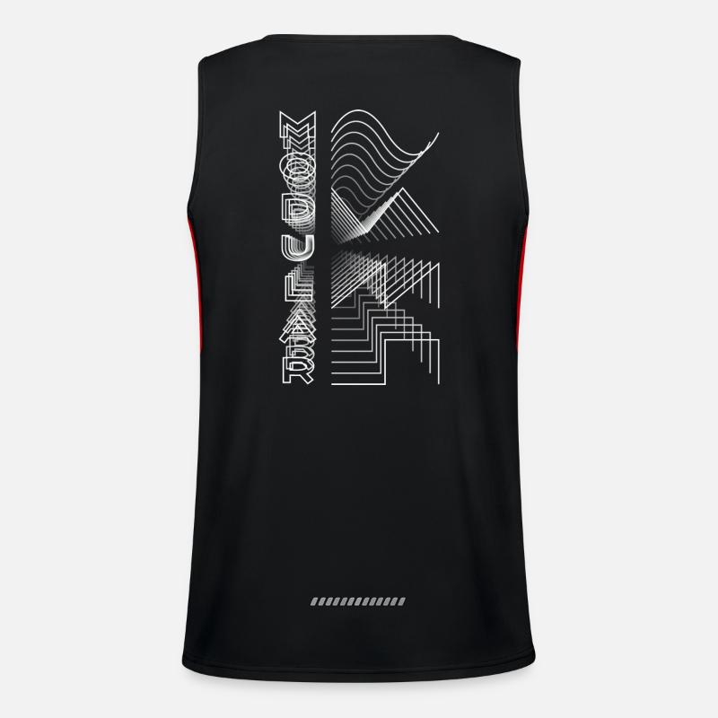 Modular Waveform Audio Analog Design Modular Gift Funktionelles Kontrast-Tank Top für Männer 
