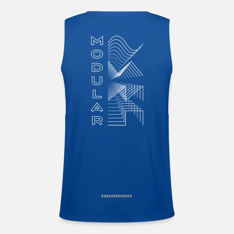 Modular Waveform Audio Analog Design Modular Gift Men's Functional Contrast Tank Top 