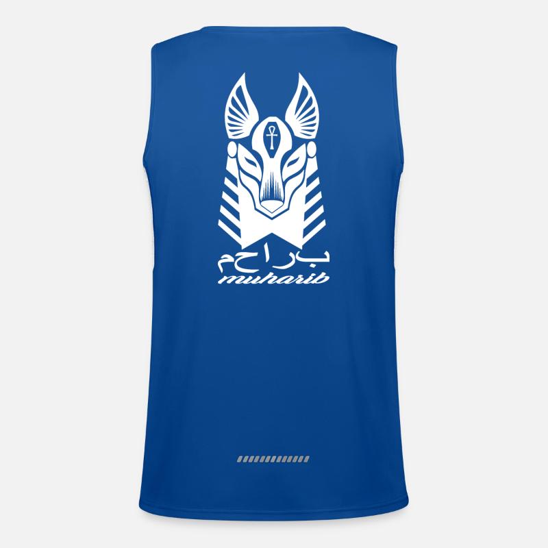 Egyptian know thyself warrior protector Men's Functional Contrast Tank Top 