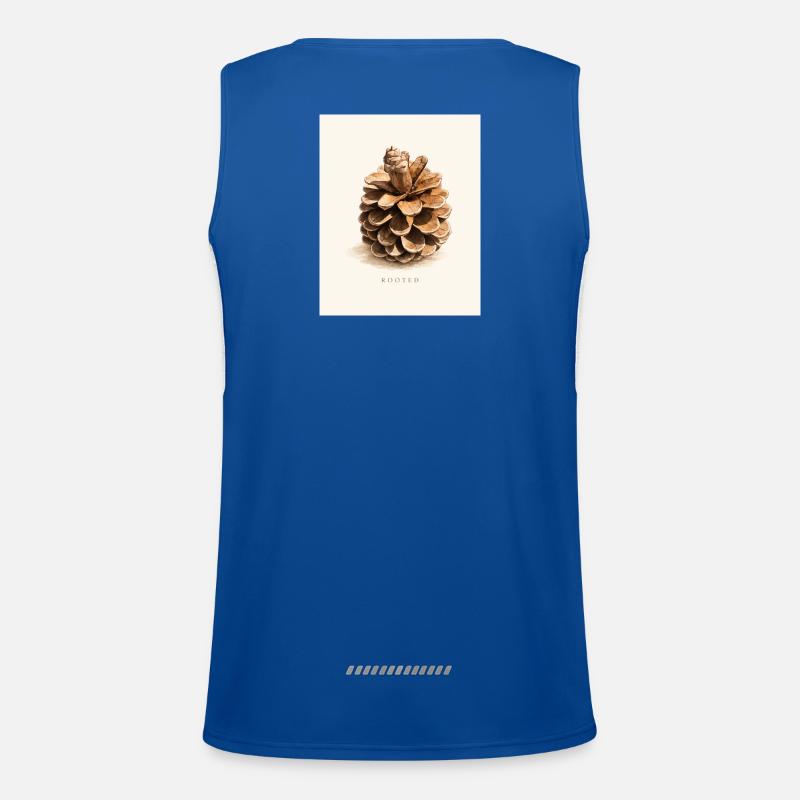 Rooted Funktionelles Kontrast-Tank Top für Männer 