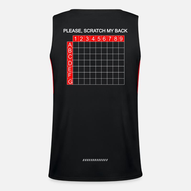 Scratch - Bitte hier kratzen Funktionelles Kontrast-Tank Top für Männer 