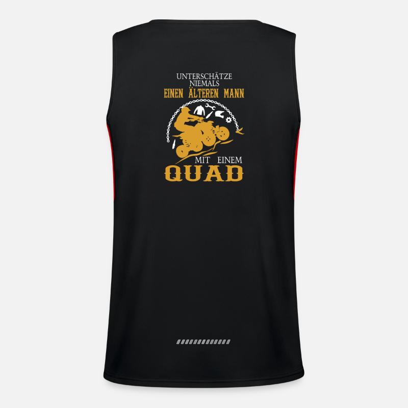 Quad Design Funktionelles Kontrast-Tank Top für Männer 