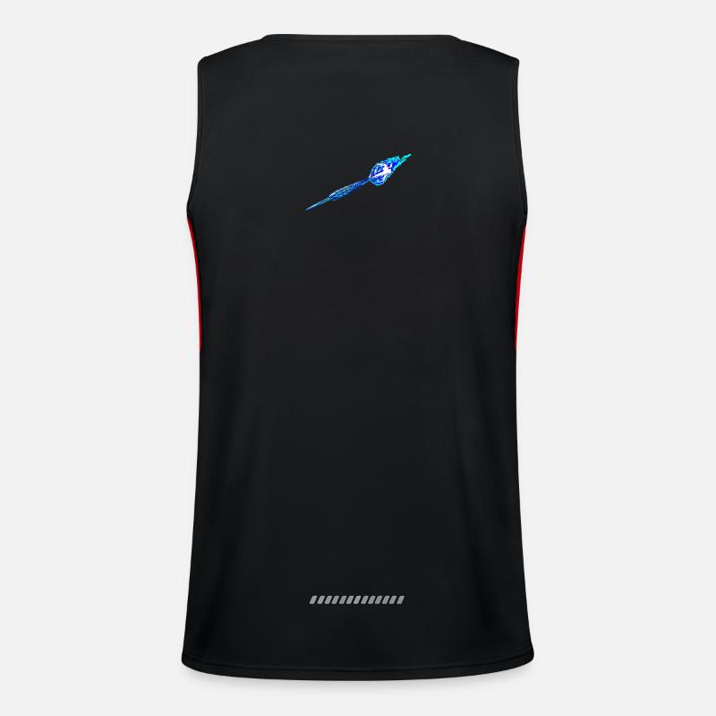 Dart light blue Men's Functional Contrast Tank Top 