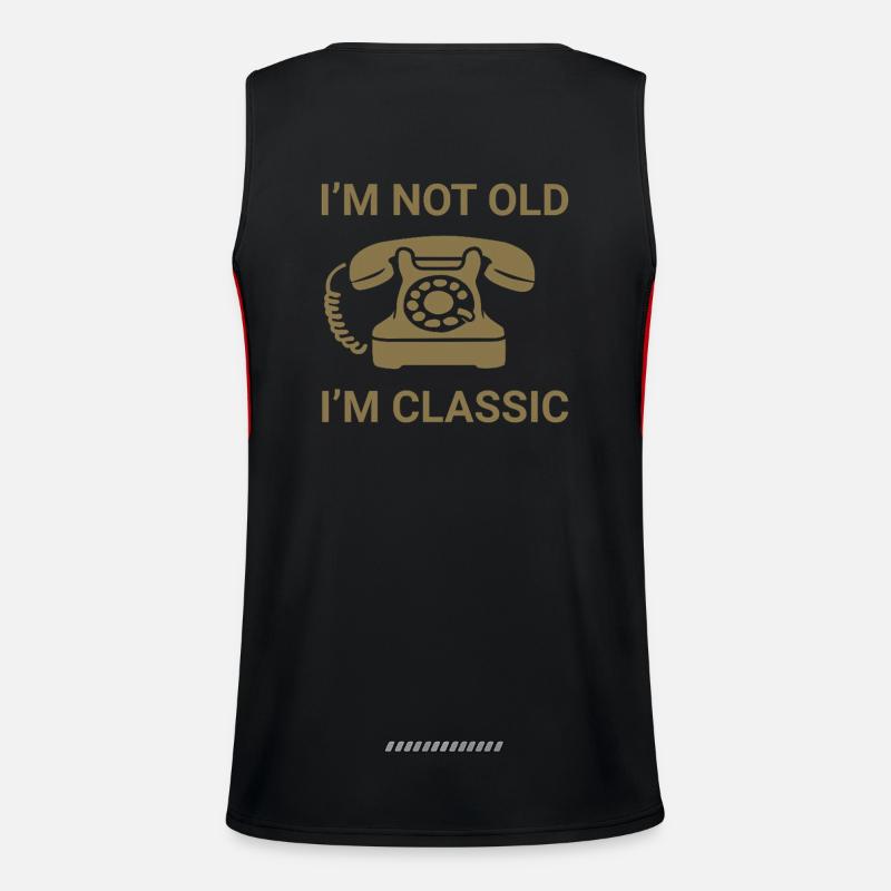 I'm not old - I'm classic Funktionelles Kontrast-Tank Top für Männer 