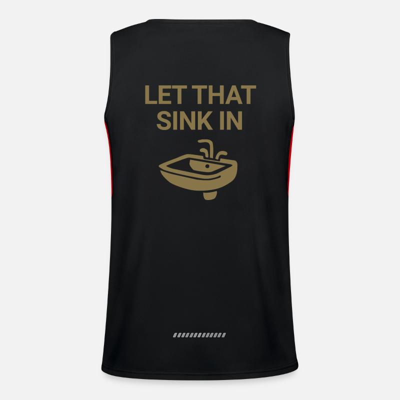 Let that sink in Men's Functional Contrast Tank Top 