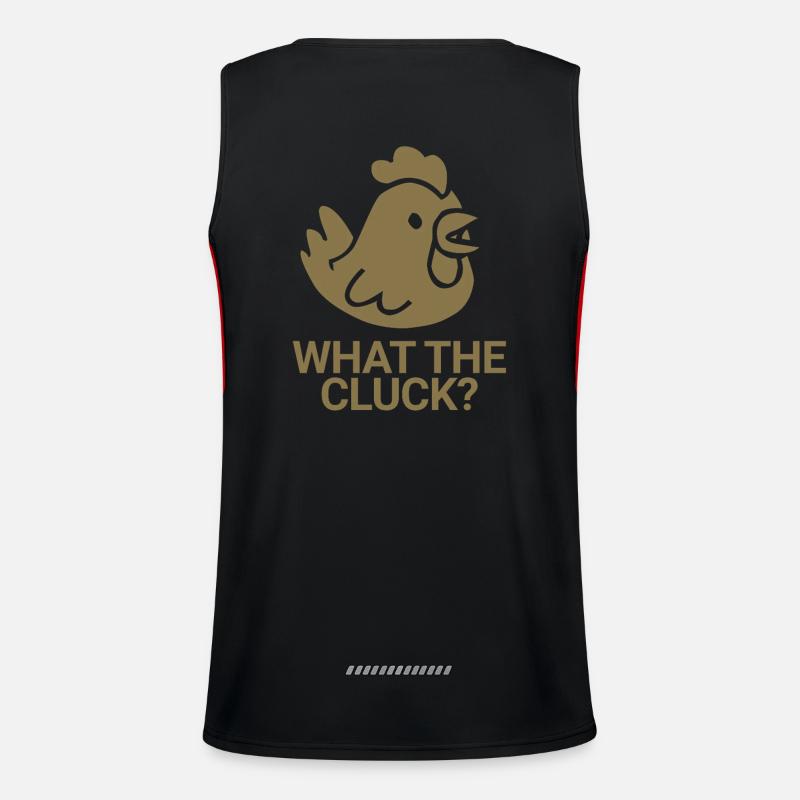 What the cluck? Funktionelles Kontrast-Tank Top für Männer 