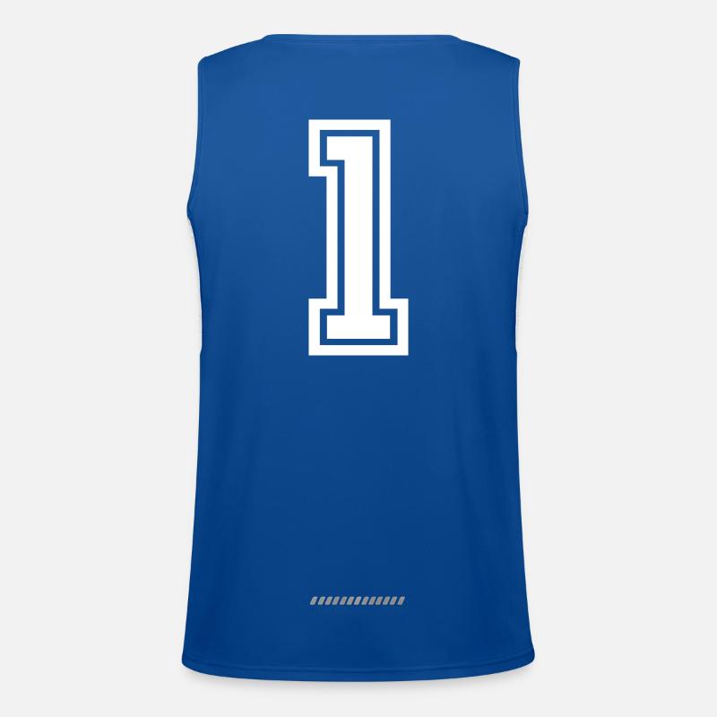 Nummer Eins Funktionelles Kontrast-Tank Top für Männer 