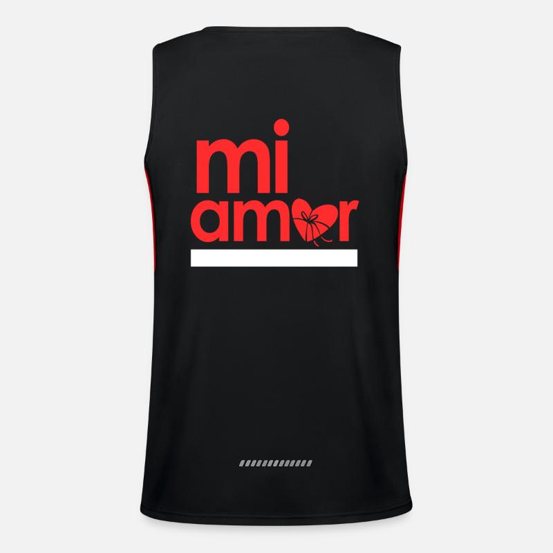 mi amor Débardeur respirant contrasté Homme 