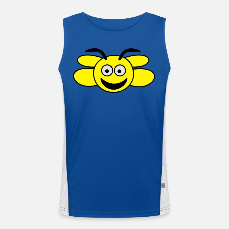 Biene Funktionelles Kontrast-Tank Top für Männer 
