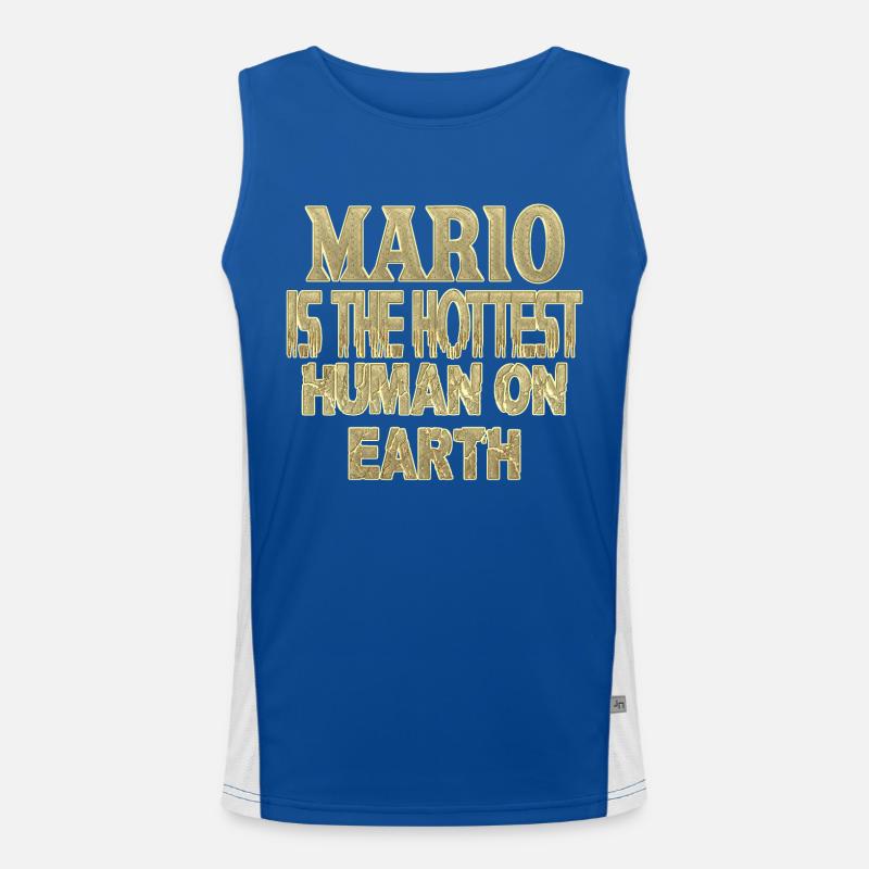 Mario Funktionelles Kontrast-Tank Top für Männer 