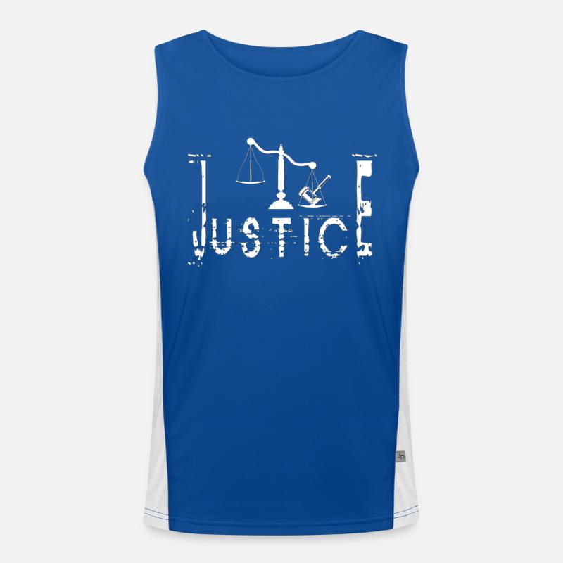 JUSTIZ Funktionelles Kontrast-Tank Top für Männer 