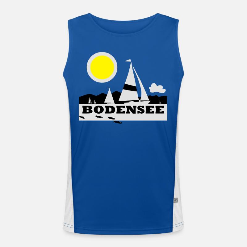 Bodensee T-Shirt Men's Functional Contrast Tank Top 