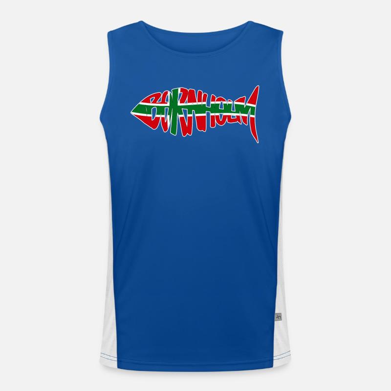 Bornholm Fish Original Men's Functional Contrast Tank Top 