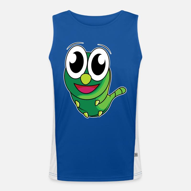 Drôle de chenille - design Débardeur respirant contrasté Homme 