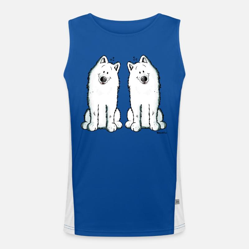 Samojeden Team Funktionelles Kontrast-Tank Top für Männer 