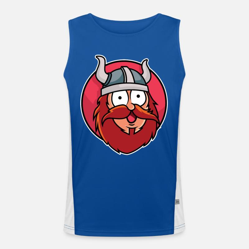 Funny Viking Men's Functional Contrast Tank Top 