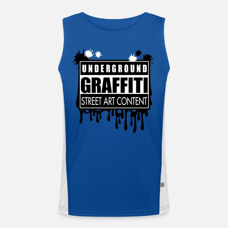 Underground graffitis flex Débardeur respirant contrasté Homme 