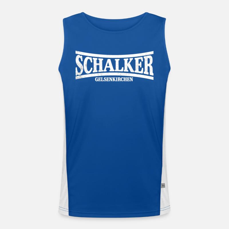 Schalker Gelsenkirchen Funktionelles Kontrast-Tank Top für Männer 
