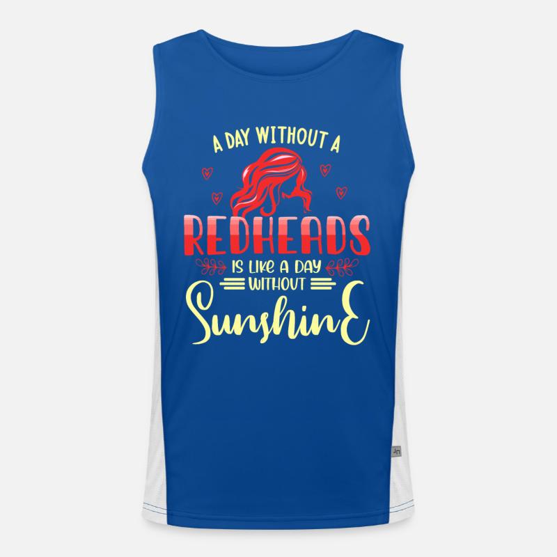 Rothaarige, Rothaarige 2% Einhörner, rothaarige Funktionelles Kontrast-Tank Top für Männer 