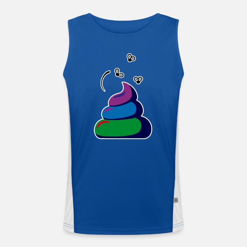 Turd Funktionelles Kontrast-Tank Top für Männer 