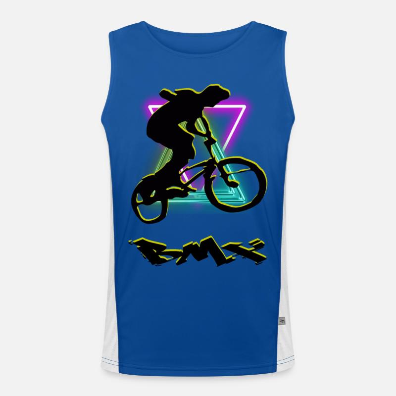 BMX Bike Men's Functional Contrast Tank Top 