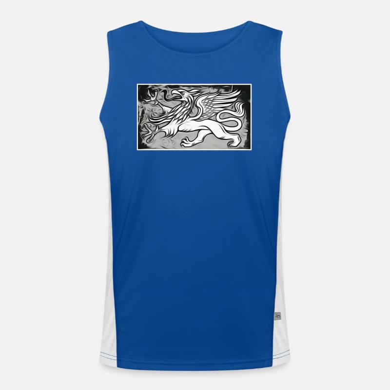 A griffin in grey Men's Functional Contrast Tank Top 