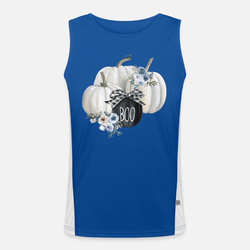 Halloween farmhouse Funktionelles Kontrast-Tank Top für Männer 