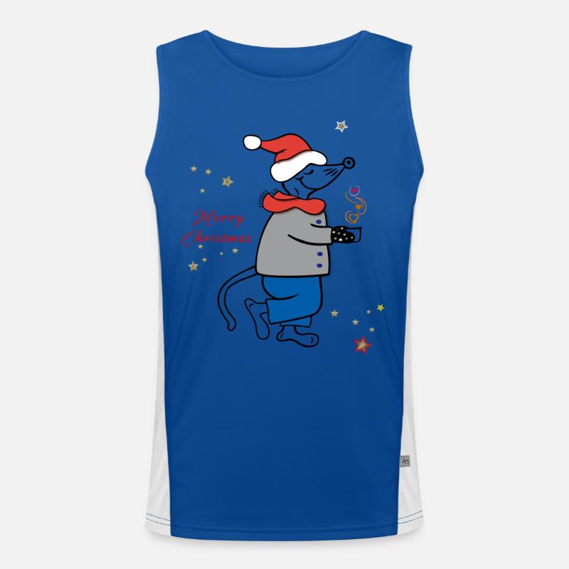 Merry Christmas, Advent Funktionelles Kontrast-Tank Top für Männer 
