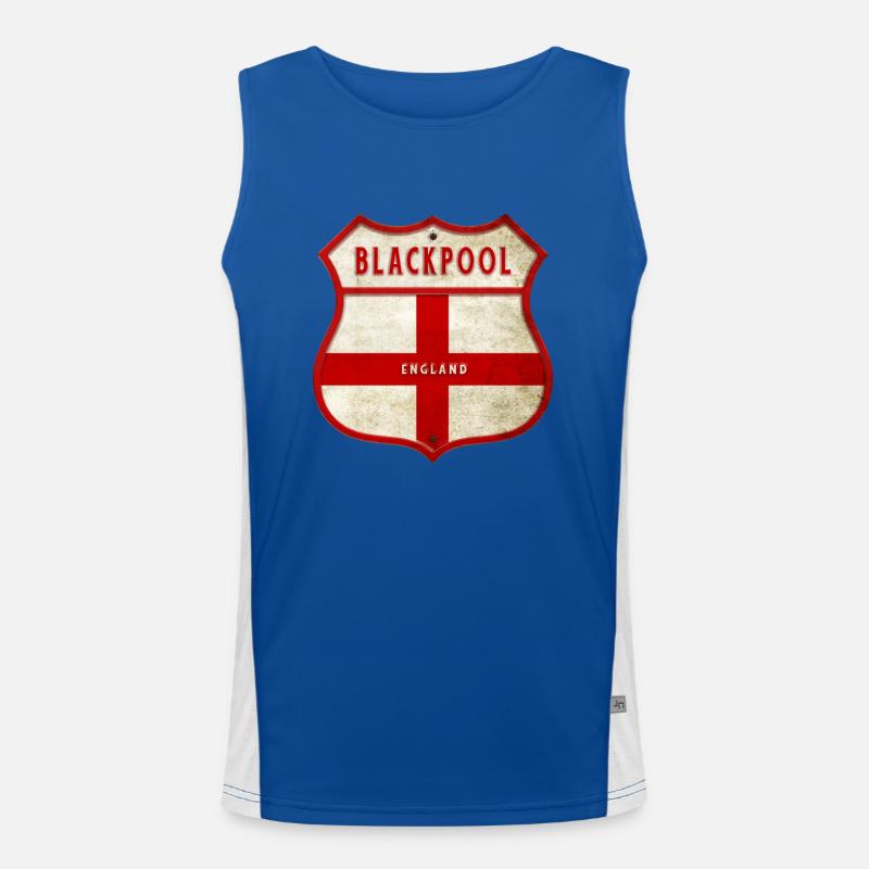 Blason de Blackpool, Angleterre Débardeur respirant contrasté Homme 
