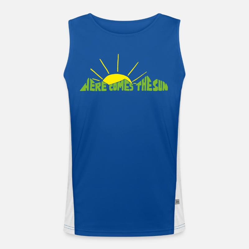 Voici le soleil! Débardeur respirant contrasté Homme 
