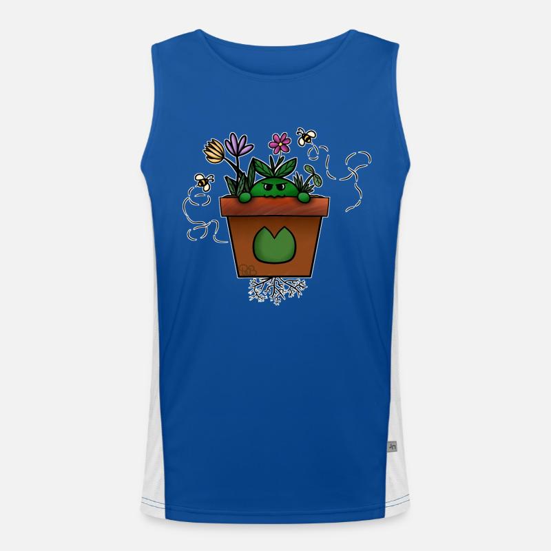 Pot2Shoot! Von Pousse2Bamboo ! Funktionelles Kontrast-Tank Top für Männer 