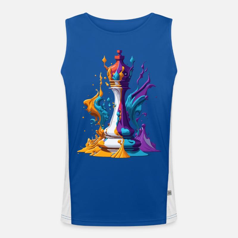 Chess piece Men's Functional Contrast Tank Top 