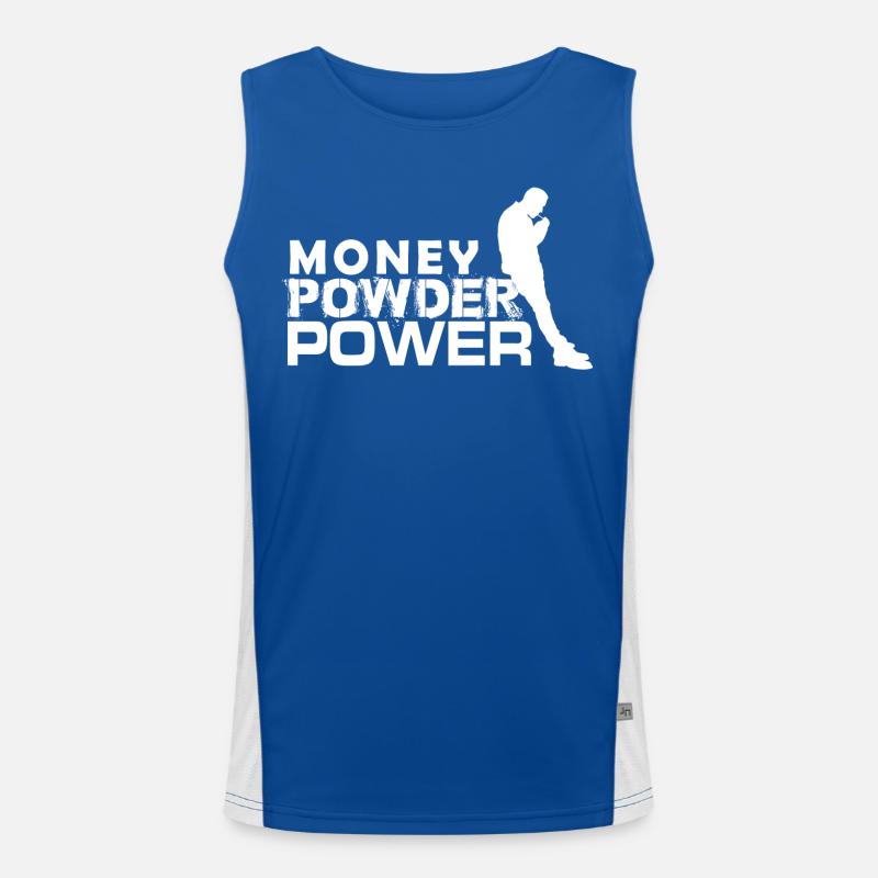 MPP white - Men's Functional Contrast Tank Top  - royal/white