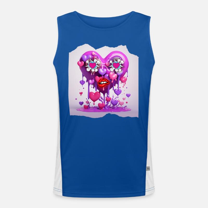 Drôle de coeur Débardeur respirant contrasté Homme 