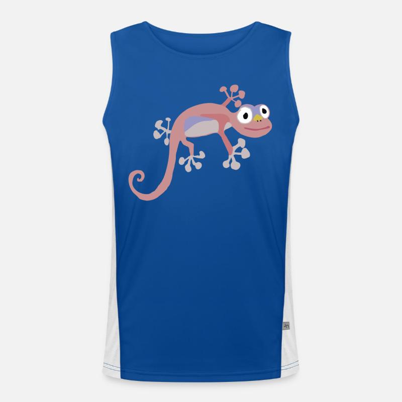rangei mam - Men's Functional Contrast Tank Top  - royal/white