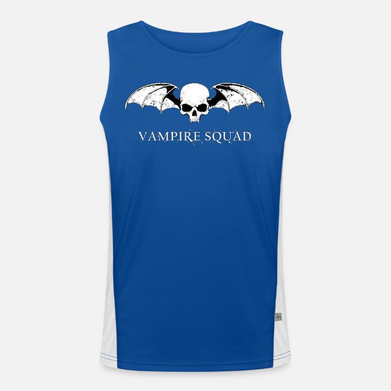Vampire Squad White Men's Functional Contrast Tank Top 