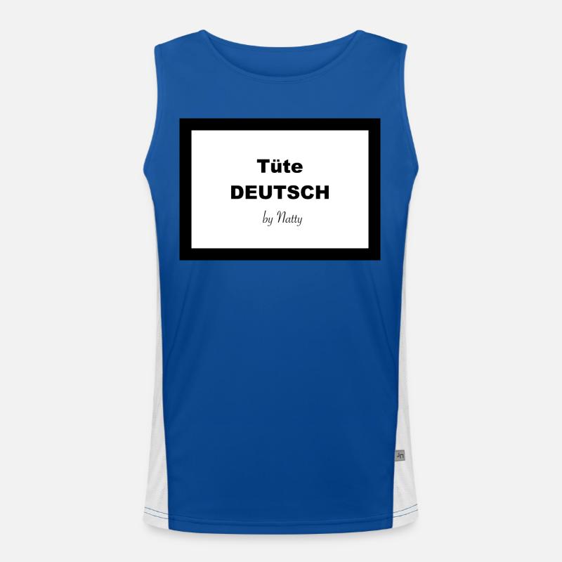 Tüte DEUTSCH Funktionelles Kontrast-Tank Top für Männer 