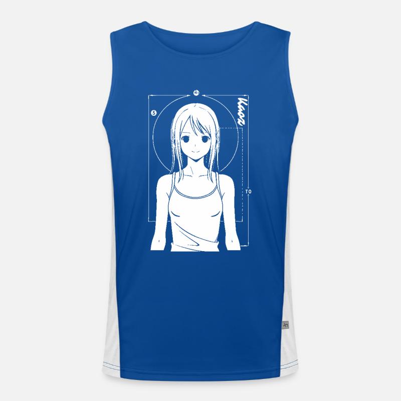 Fille de dessin animé - Illustration élégante Débardeur respirant contrasté Homme 