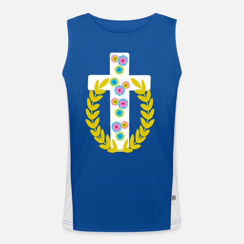 Croix Croix de Jésus Débardeur respirant contrasté Homme 