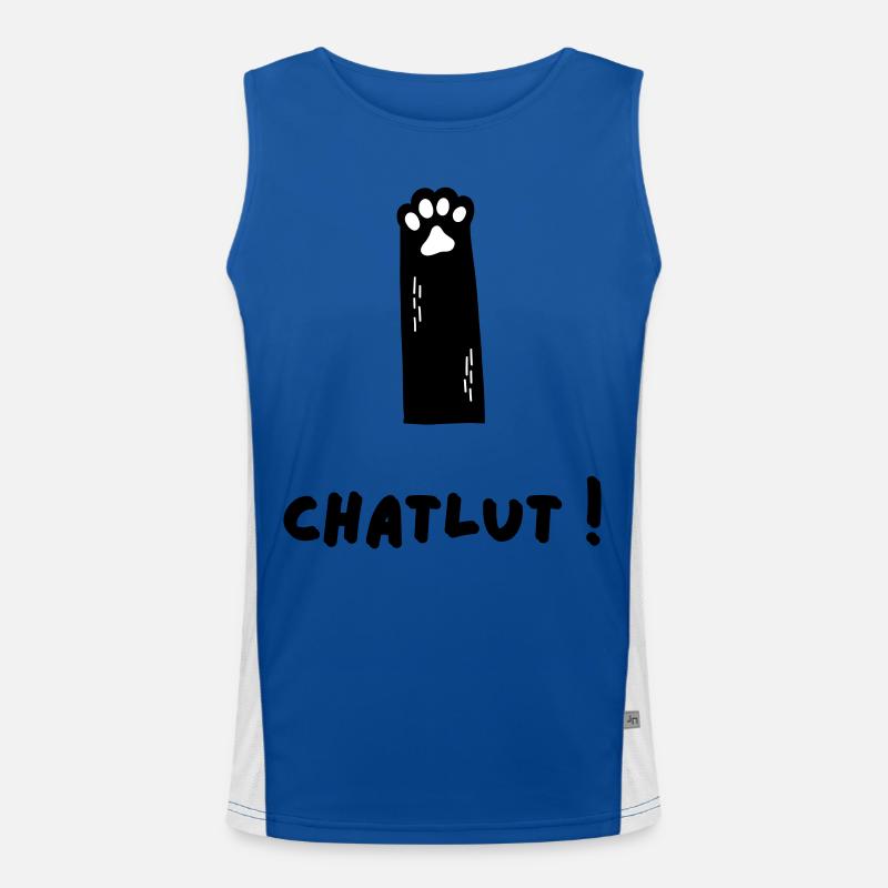 Le chat qui dit Chatlut Débardeur respirant contrasté Homme 