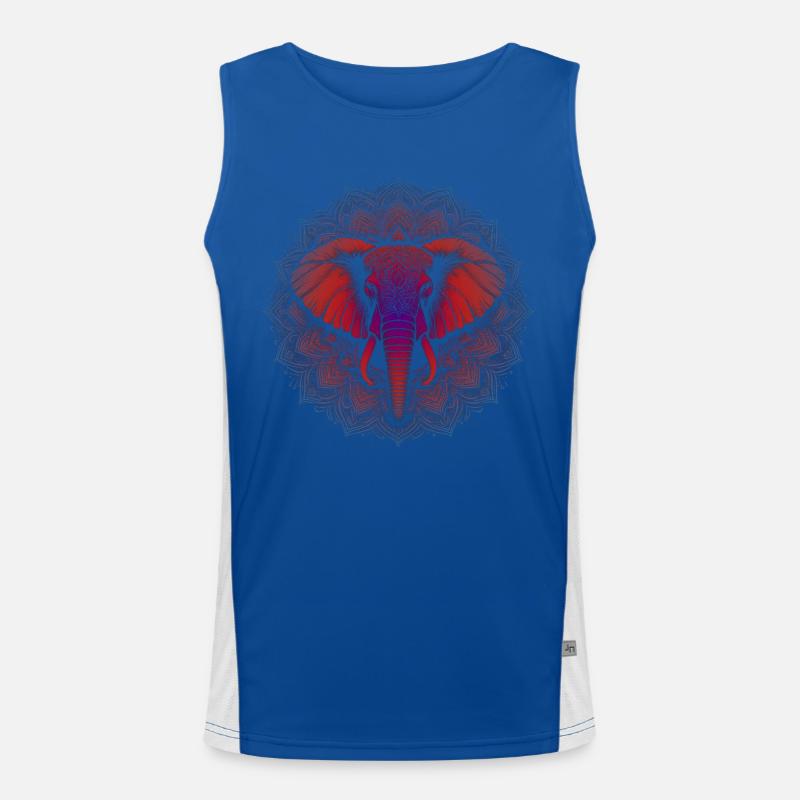 Trifecta Tugenden Mandala Funktionelles Kontrast-Tank Top für Männer 