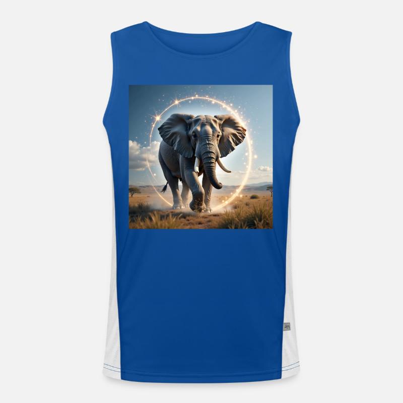 Animal Totem Éléphant Débardeur respirant contrasté Homme 